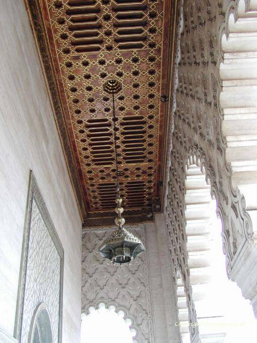 Decke der Eingang zum Mausoleum Mohammed V, Rabat - Marokko