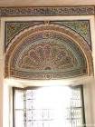 Fenster Ornament (innen), Bahia Palast, Marrakesch, Marokko.