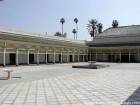 Innenhof und Zimmer Konkubinen, Bahia Palast, Marrakesch, Marokko.
