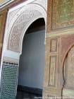 Dekorieren einen Flur, der Little Court, Bahia Palast, Marrakesch, Marokko.