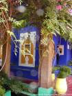 Außenterrasse Berber Museum, Majorelle Garten, Marrakesch, Marokko.