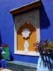 Stuck zwischen Licht und Schatten, Berber Museum Jardin Majorelle, Marrakesch verfeinert, Marokko.