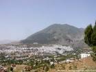 Überblick über Chefchaouen, die Rif Türen, Marokko.