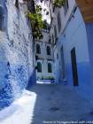 Chefchaouen, Architektur und blaue Gasse, Marokko.