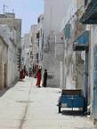 Eine beliebte rue de Mogador, Essaouira, Marokko.