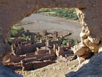Ait Ben Haddou, Panorama der marokkanischen Kasbah, Marokko.