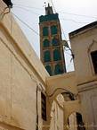 Das Minarett der Großen Moschee, Meknes, Marokko.