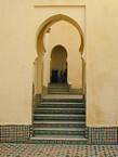 Eingang zum Grab von Moulay Ismail, Meknes, Marokko.
