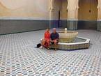 Der Brunnen des Mausoleums von Moulay Ismail, Meknes, Marokko.