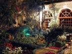 Restaurant Riad, Terrasse, Meknes, Marokko.