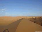 Blick auf das Meer Dünen von Erg Chebbi, Merzouga, Marokko.