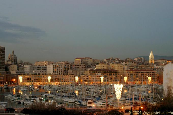 Panorama der alten Hafen von Marseille - Frankreich