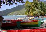 Tirose und Dank Veronica, Boote in der Grande Anse d'Arlet, Martinique.