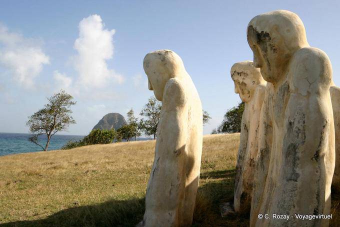 Arbeit von Laurent Valere, memorial der Sklaverei, Anse Caffard - Martinique