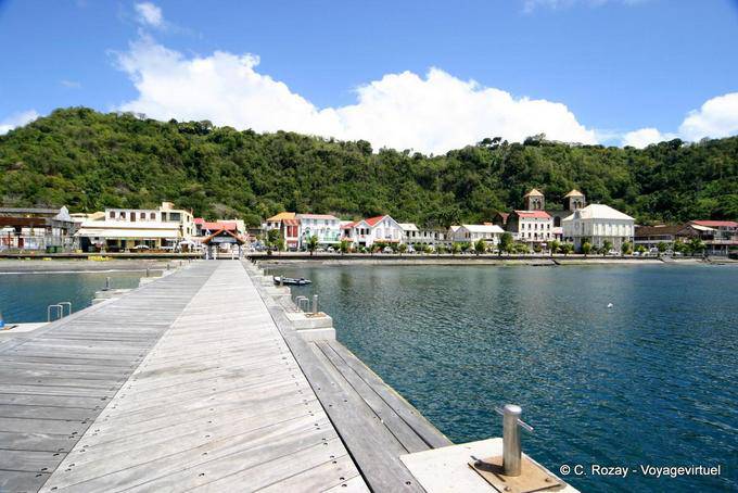Die Stadt St. Peter Ansicht vom Ende des Piers - Martinique