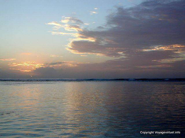 Abendlicht vor dem Meer, Mauritius.