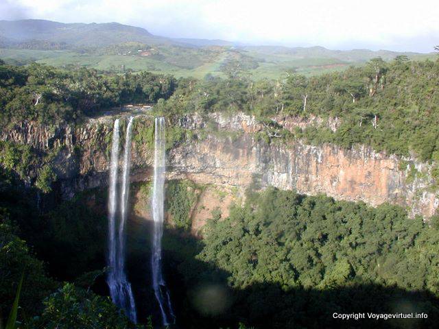Die Kaskade von Chamarel, Mauritius.