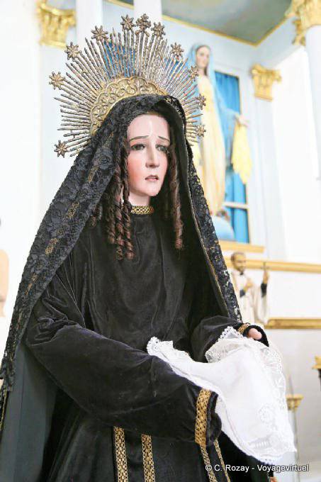 Virgin Tränen, Museum für sakrale Kunst, die Kathedrale, Campeche - Mexiko
