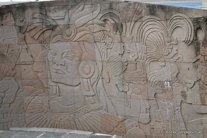 Wandbild an einem Gebäude, Calle 10, San Francisco de Campeche - Mexiko