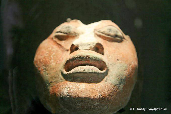 Stein Lippen, Museo Maya Archäologie, Campeche - Mexiko