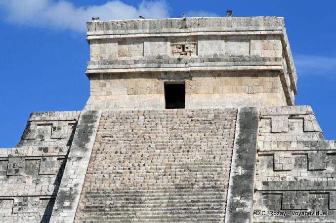 Ober Tempel des Schlosses, dem Tempel des Kukulcan, Chichen Itza - Mexiko
