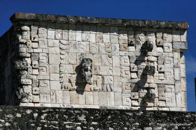 Temple Chacmool, oben auf dem Tempel der Krieger, Chichen Itza - Mexiko