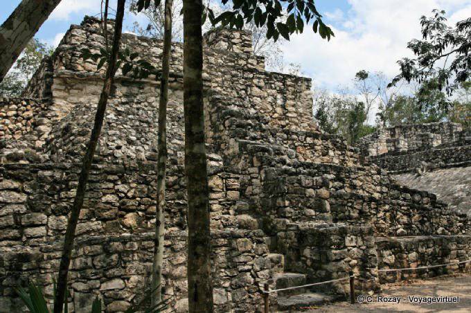 Erklimmen Sie die Pyramide, Gruppe B Coba - Mexiko