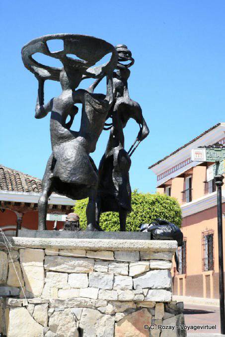Moderne Statue in einem Quadrat Comitán, Chiapas - Mexiko