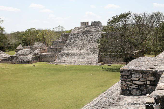 Nohochna, fünfstöckige Pyramide Edzná - Mexiko
