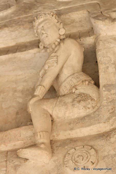 Art Wunder des Frieses von der Akropolis, Altar der Black Jaguar, Ek Balam - Mexiko
