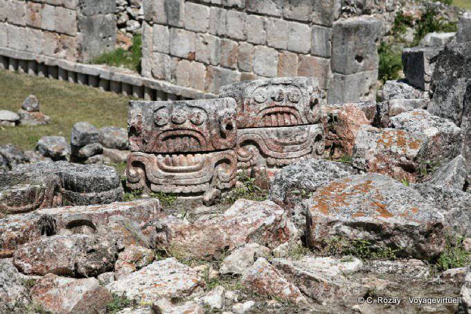 Ton-Masken, Kodz Poop, Kabah - Mexiko