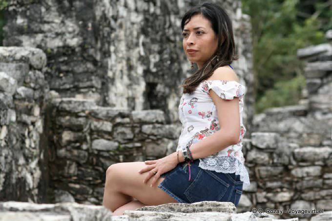 Porträt der mexikanische Star, Palenque - Mexiko