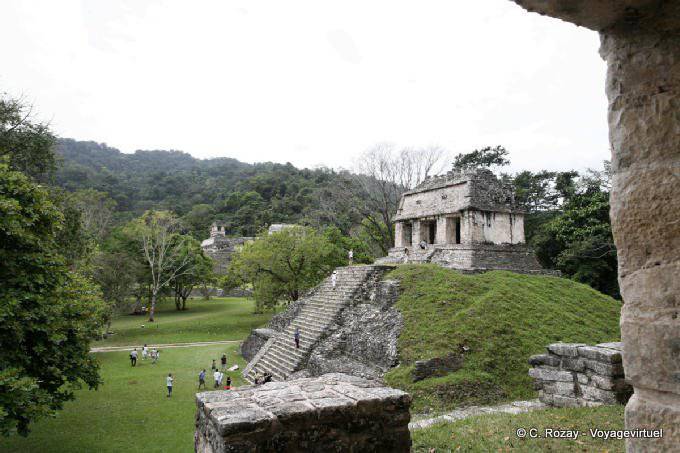 Blick auf der nördlichen Gruppe, Templo del Conde, Palenque - Mexiko