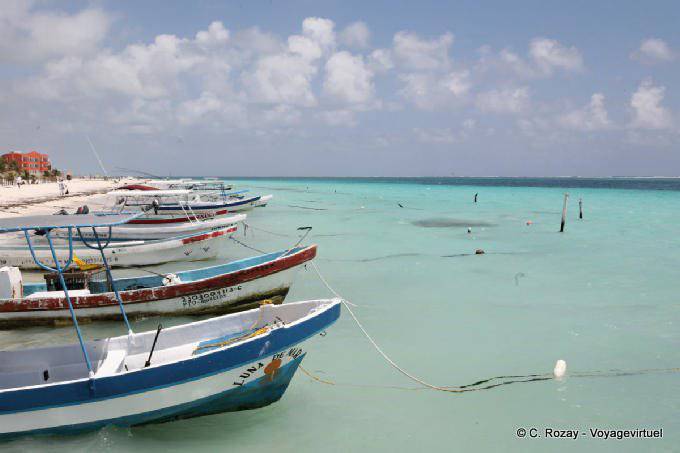 Bootsausrichtung, Puerto Morelos - Mexiko