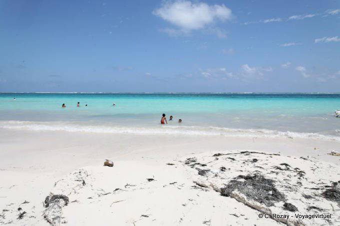 Weißer Sand und Meer Farben, Puerto Morelos - Mexiko