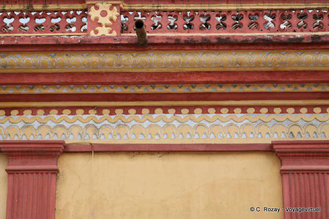 Details der Dekoration der Fassade in San Cristobal de Las Casas - Mexiko