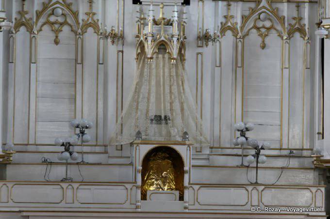 Der Schatz der Altar, die Kirche von Santa Lucia, San Cristobal de las Casas - Mexiko