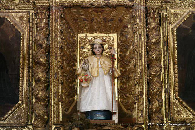 Detail der ein Altarbild der Kirche von Santo Domingo, San Cristobal de las Casas - Mexiko