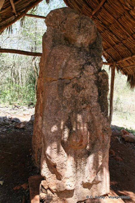 Stein Phallus Yum Halten, Sayil - Mexiko