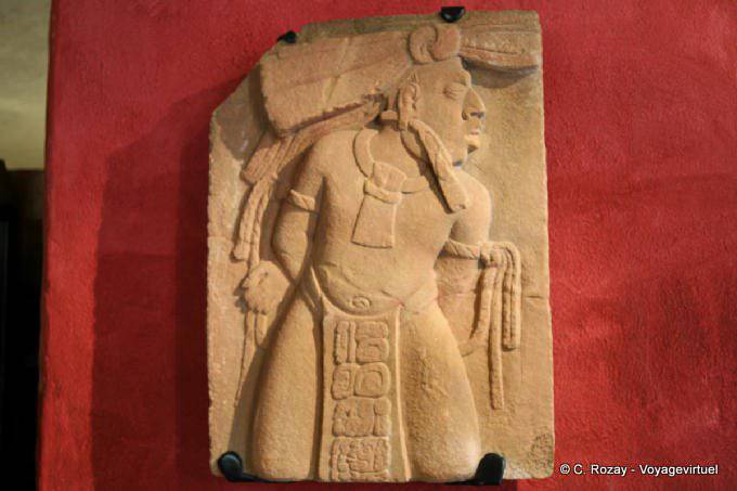 Der Gefangene kniend Erleichterung, Tonina Museum - Mexiko