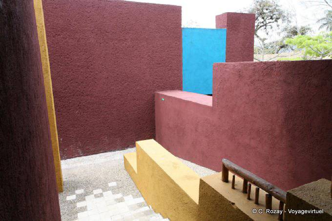 Farben, im Freien Tonina Museum - Mexiko