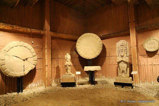 Maya arbeitet im Museum für Tonina ausgestellt - Mexiko