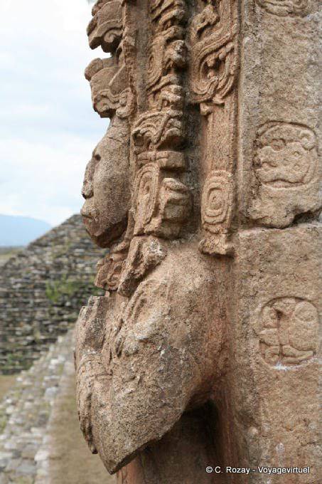 König B'alam Ya Acal (Zots Choj Muan), Profilansicht, Tonina - Mexiko