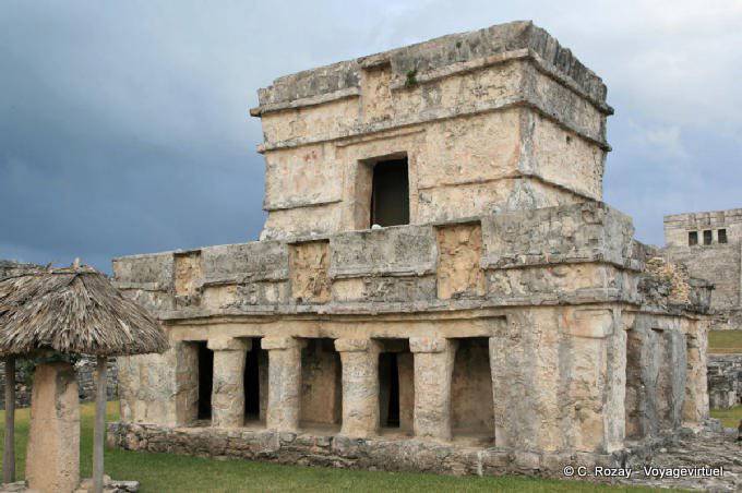 Der Tempel der Fresken, archäologische Stätte von Tulum - Mexiko