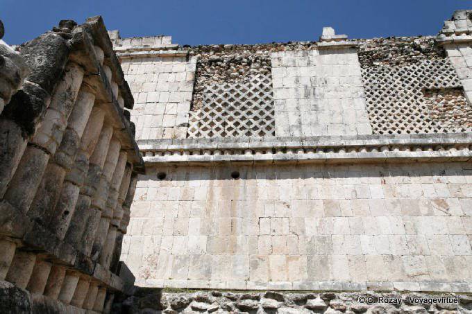 Architektonischen Dekoration, Platz Vogel, Uxmal - Mexiko