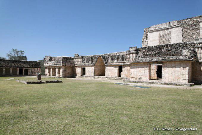 im Herzen von der Terrasse Platz Vogel, Uxmal - Mexiko