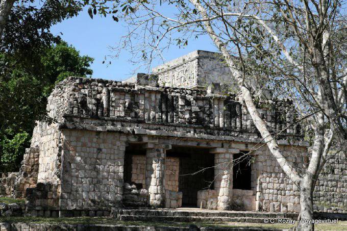 Die kubische Steinstruktur, andere Ansicht, Uxmal - Mexiko