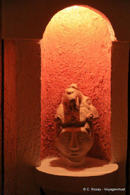 Nachdruck in einer Nische, Archeologicas Villas Hotel, Uxmal - Mexiko