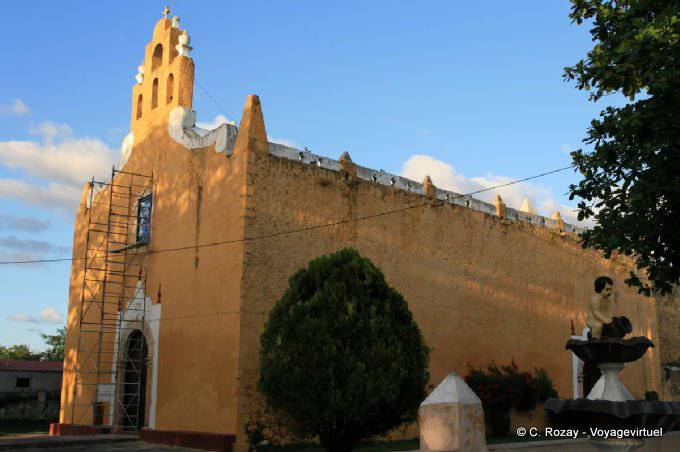 Fassadenrestaurierung, Templo San Juan de Dios, Valladolid - Mexiko