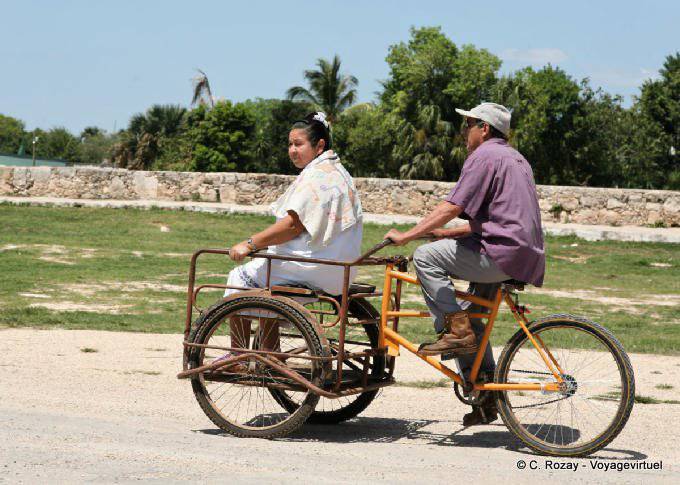 Taxi-Dreirad, Sotuta, Yucatan - Mexiko
